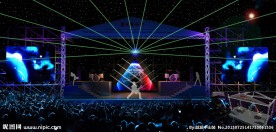 摇滚音乐节舞美源文件