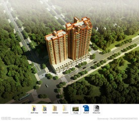 商业住宅透鸟瞰