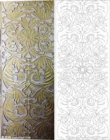 欧式花 线条图 砂雕