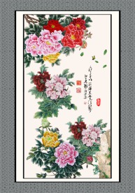 国画牡丹