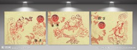 古典装饰画墙画壁画