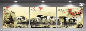 古典装饰画墙画壁画
