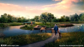 小区广场景观节点效果