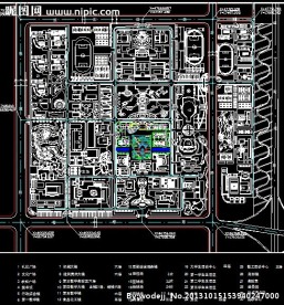 大学校区建筑规划总平