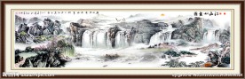 巨幅山水画