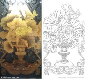 荷花 花瓶 欧式花