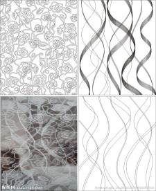 玫瑰花 线条图 欧式