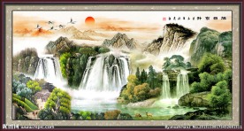 巨幅山水画