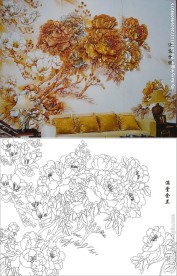 满堂金兰 牡丹 玉兰