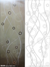 欧式花 线条 抽象图