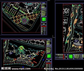 景观规划总平多个方案