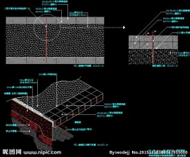 行人小径铺装大样图