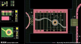 区域铺地总平面布置
