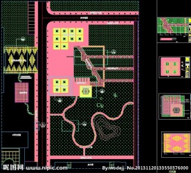 区域铺地总平面布置