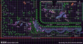 区域铺地总平面布置