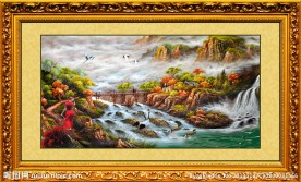 风景油画 海边风景