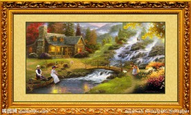 风景油画 田园油画