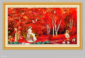 装饰画 油画 风景画