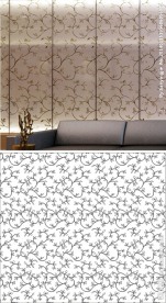 欧式花 线条花 抽象