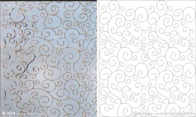 欧式花 线条图 抽象