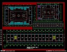 篮球馆平面布置图