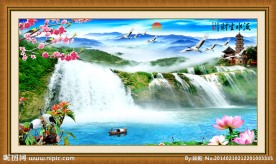 山水壁画