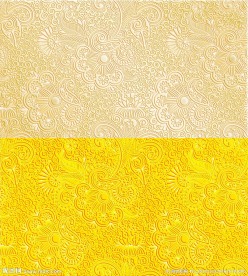 金色玉石立体花纹雕刻