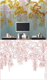 紫藤 硕果累累 吊兰