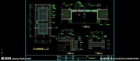 CAD套房门详图