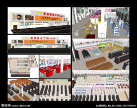 超市百货卖场装修布局