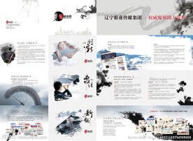 宣传册 水墨 中国风