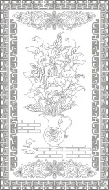 马蹄莲(未闭合路径)