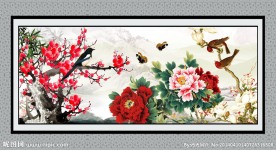 国画 牡丹花