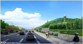 道路护坡挡土墙绿化