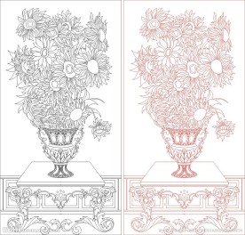 花瓶 葵花 欧式花