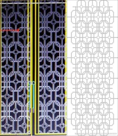 欧式花 线条图 门图