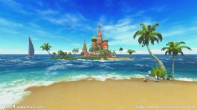 大海椰岛沙滩视频素材