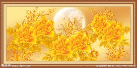 金色牡丹 花开富贵