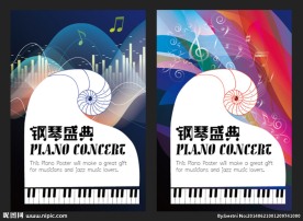 钢琴盛典音乐海报
