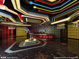 ktv迎宾大厅模型