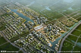 苏州高铁新城全景鸟瞰