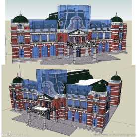 巴洛克会馆草图大师SU