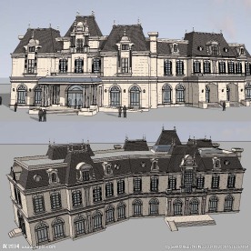 欧式风格的草图大师SU