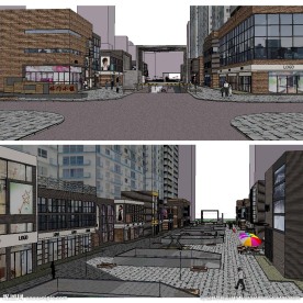 草图大师商业街改造设