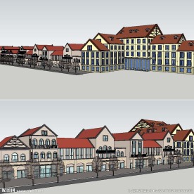 草图大师西班牙风格商