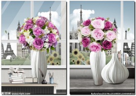 无框画冰晶画钻石画图