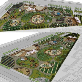 草图大师健身休闲广场