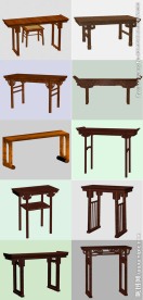 3D明清家具 条案