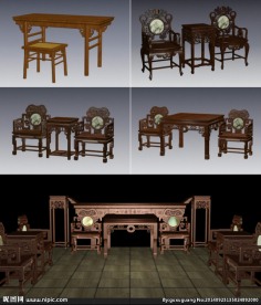 3D明清家具 椅子