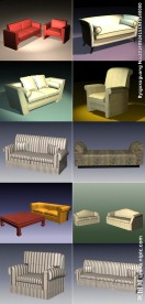 3D现代家具 沙发